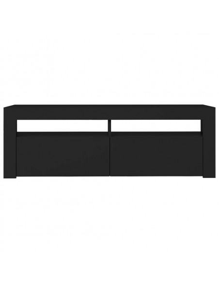 Mobile Porta TV con Luci LED Nero 120x35x40 cm