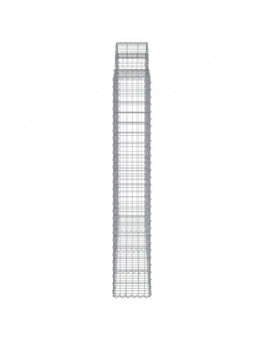 Cesti Gabbioni ad Arco 5 pz 200x30x180/200 cm Ferro Zincato