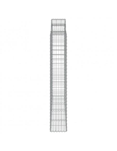 Cesti Gabbioni ad Arco 5 pz 200x30x180/200 cm Ferro Zincato