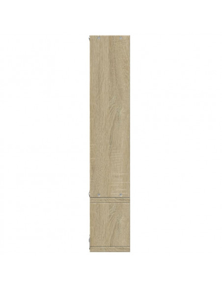 Scaffale a Parete Rovere Sonoma 96x12x64cm in Legno Multistrato