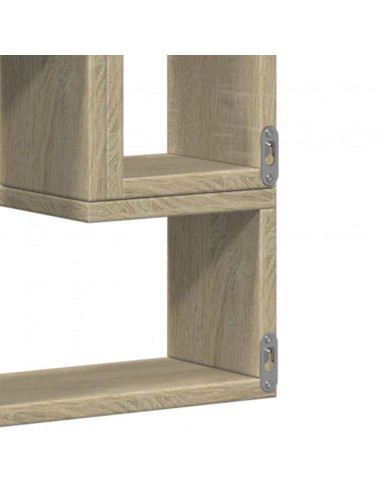 Scaffale a Parete Rovere Sonoma 96x12x64cm in Legno Multistrato
