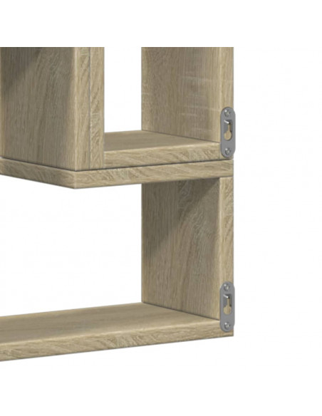 Scaffale a Parete Rovere Sonoma 96x12x64cm in Legno Multistrato
