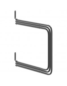 Porta Sottosella a 3 Bracci Nero in Ferro 2