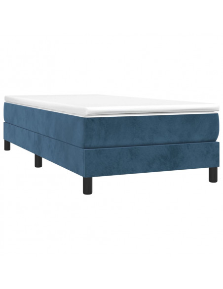 Giroletto Blu Scuro 90x200 cm in Velluto