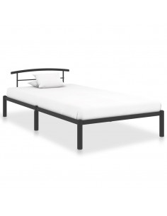 Giroletto Nero in Metallo 90x200 cm 2