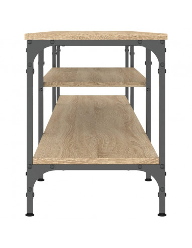 Mobile TV Rovere Sonoma 201x35x45 cm Legno Multistrato e Ferro
