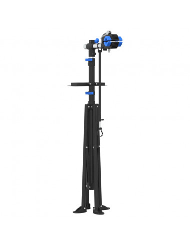 Supporto Riparazione Bici Regolabile 108-188 cm Blu in Acciaio
