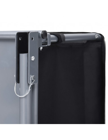 Rimorchio da Bici Nero e Grigio 65 kg