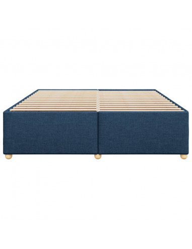 Giroletto senza Materasso Blu 200x200 cm in Tessuto