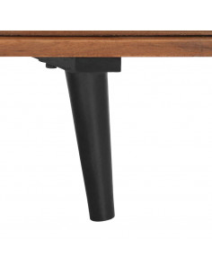 Mobile Porta TV 140x30x40 cm in Legno Massello di Acacia 2