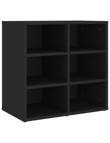 Scarpiera Nera 52,5x30x50 cm