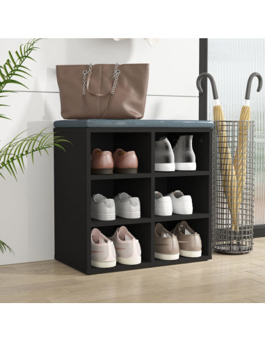 Scarpiera Nera 52,5x30x50 cm