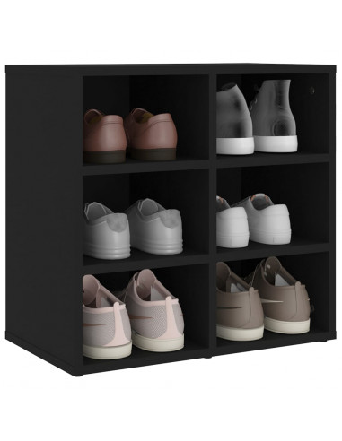 Scarpiera Nera 52,5x30x50 cm