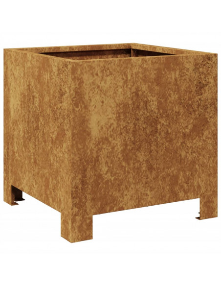 Fioriera da Giardino 30x30x30 cm Acciaio Corten
