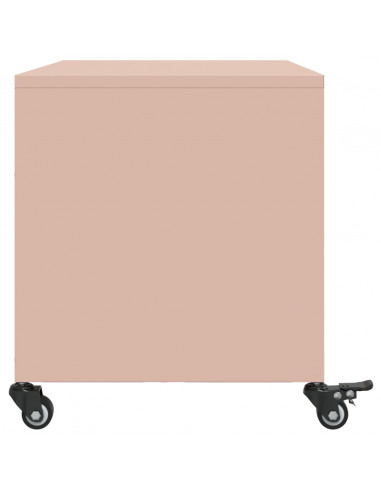Mobile TV Rosa 68x39x43,5cm in Acciaio Laminato a Freddo