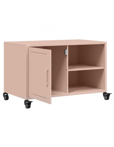 Mobile TV Rosa 68x39x43,5cm in Acciaio Laminato a Freddo