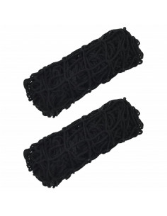 Reti da Fieno 2pz Rettangolari Neri 90x60 cm in PP 2