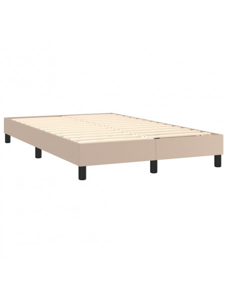 Giroletto a Molle con Materasso Cappuccino 120x200cm Similpelle