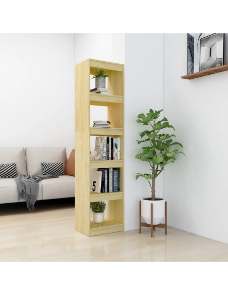 Libreria/Divisorio 40x30x167,5 cm Legno Massello di Pino