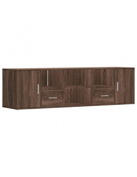 Mobile Angolare Rovere Marrone 160x40x45 cm in Truciolato