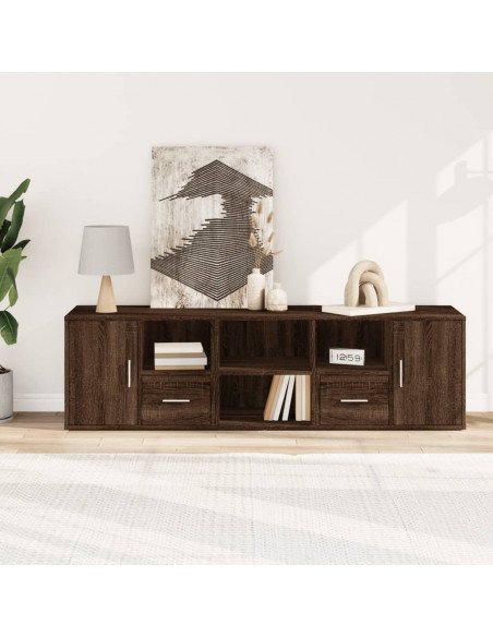 Mobile Angolare Rovere Marrone 160x40x45 cm in Truciolato