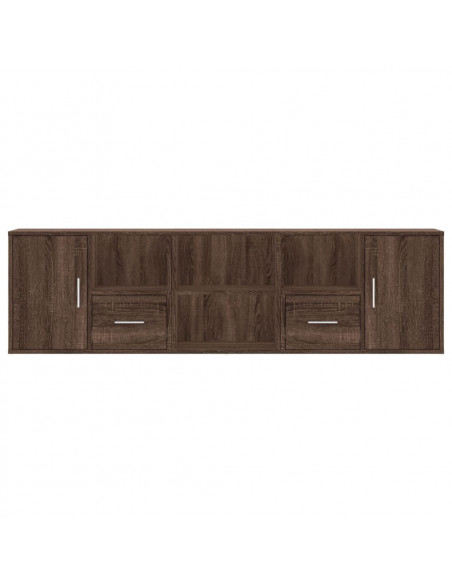 Mobile Angolare Rovere Marrone 160x40x45 cm in Truciolato