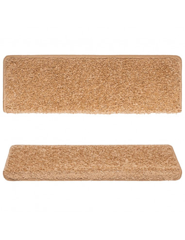 Tappetini per Scale 15 pz 65x21x4 cm Beige