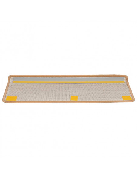 Tappetini per Scale 15 pz 65x21x4 cm Beige