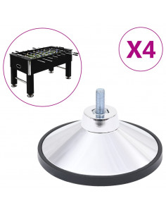 Piedini per Calcio Balilla 4 pz Cromo 2