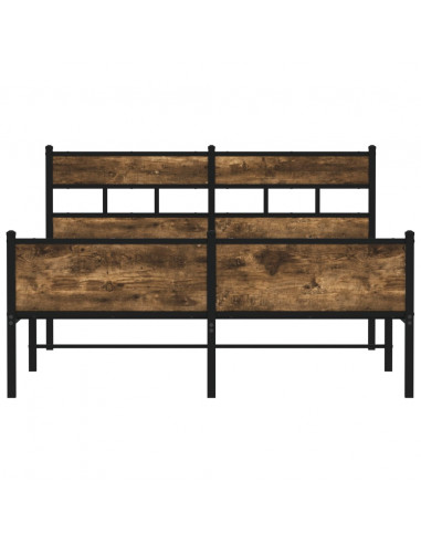 Giroletto senza Materasso Rovere Fumo 137x190 cm in Truciolato