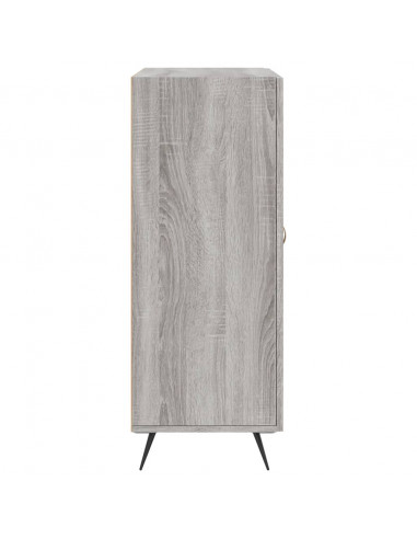 Credenza Grigio Sonoma 69,5x34x90 cm in Legno Multistrato