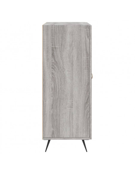 Credenza Grigio Sonoma 69,5x34x90 cm in Legno Multistrato