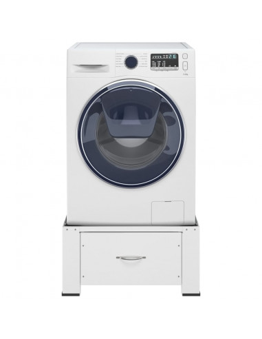 Supporto Alzatina per Lavatrice con Cassetto Bianco