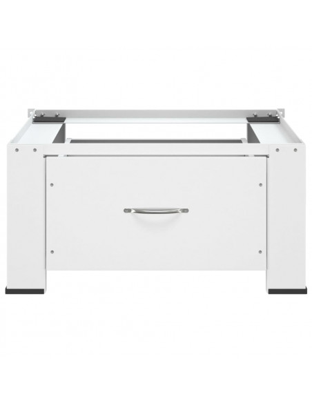 Supporto Alzatina per Lavatrice con Cassetto Bianco