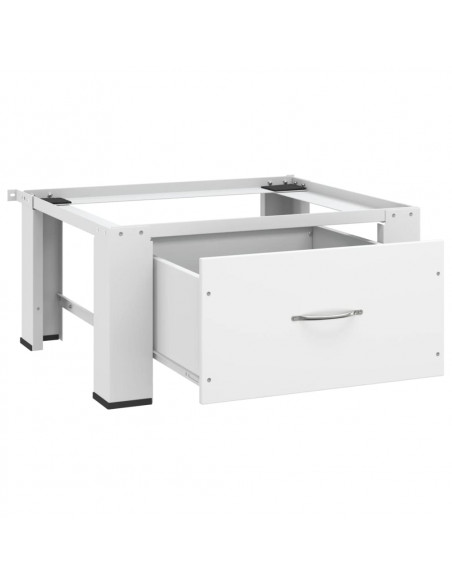Supporto Alzatina per Lavatrice con Cassetto Bianco