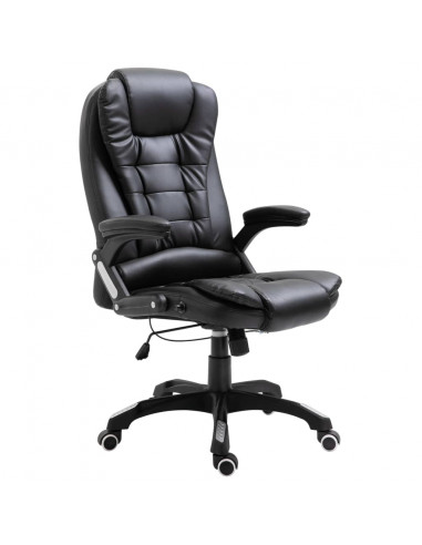 Sedia da Ufficio Nera in Similpelle