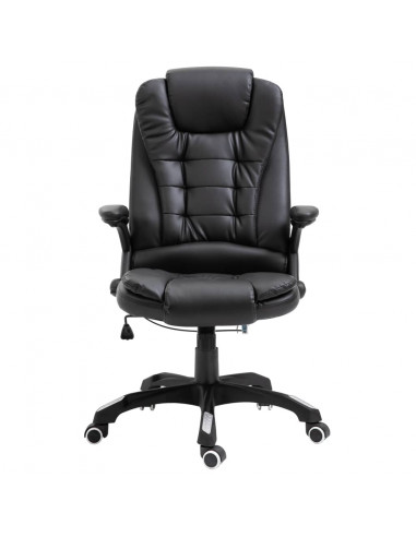 Sedia da Ufficio Nera in Similpelle