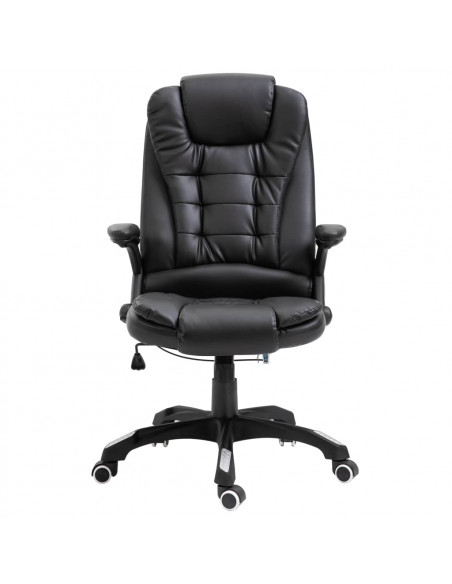 Sedia da Ufficio Nera in Similpelle