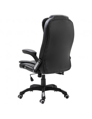 Sedia da Ufficio Nera in Similpelle