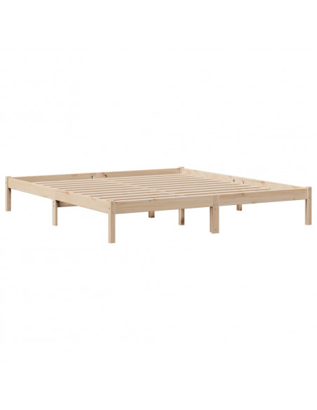 Letto Libreria senza Materasso 180x200 cm in Legno di Pino