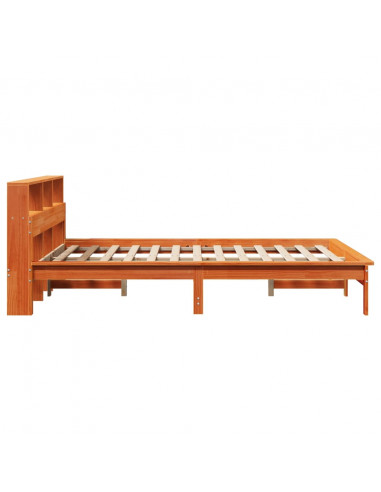 Letto senza Materasso Marrone Cera 150x200 cm in Legno di Pino