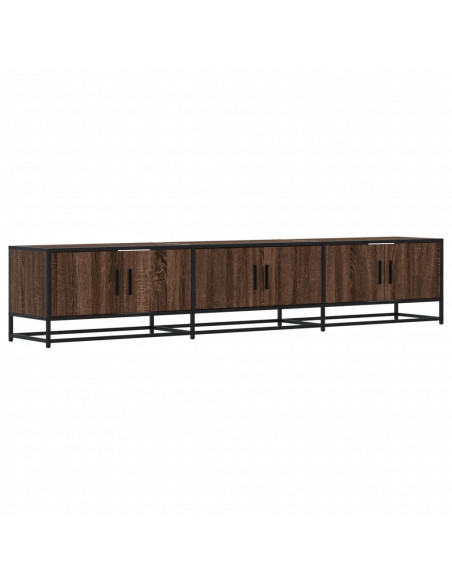 Mobile TV Rovere Marrone 210x35x41 cm in Truciolato