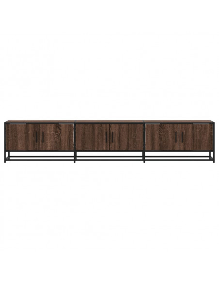 Mobile TV Rovere Marrone 210x35x41 cm in Truciolato