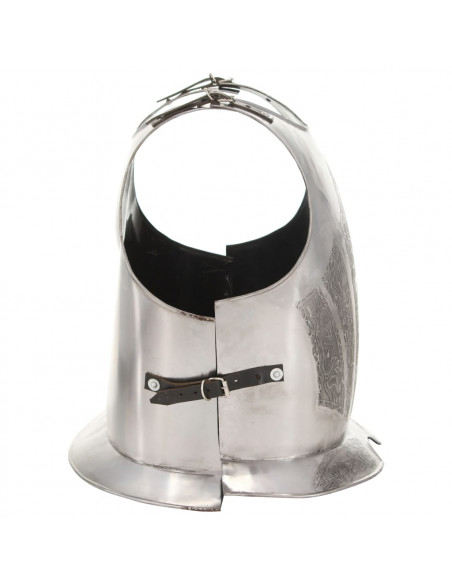 Corazza da Cavaliere Medievale Replica LARP Argento in Acciaio