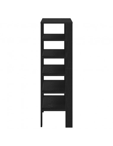 Scarpiera Nera 61x32x105 cm in Truciolato