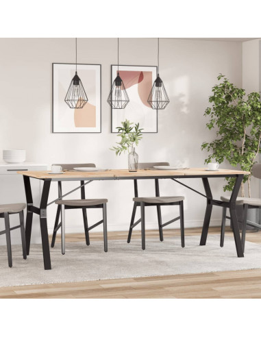Telaio Gambe a Y per Tavolo da Pranzo 180x80x73 cm in Ghisa