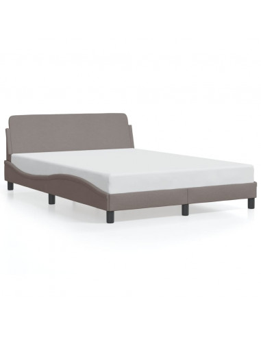 Giroletto con Testiera Tortora 120x200 cm in Tessuto