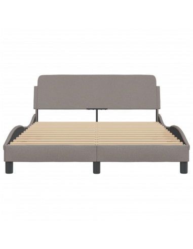 Giroletto con Testiera Tortora 120x200 cm in Tessuto