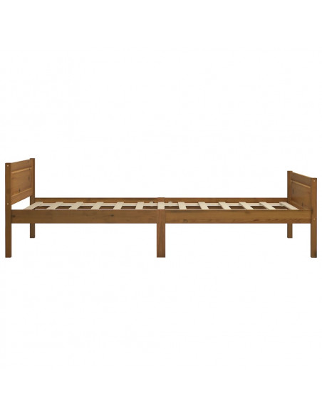 Giroletto Marrone Miele in Legno Massello di Pino 90x200 cm