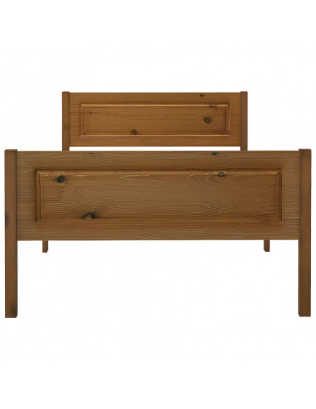 Giroletto Marrone Miele in Legno Massello di Pino 90x200 cm